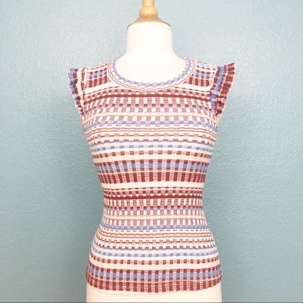Ella Moss Nomadic Ruffled Ribbed Tank - Picture 2 of 4